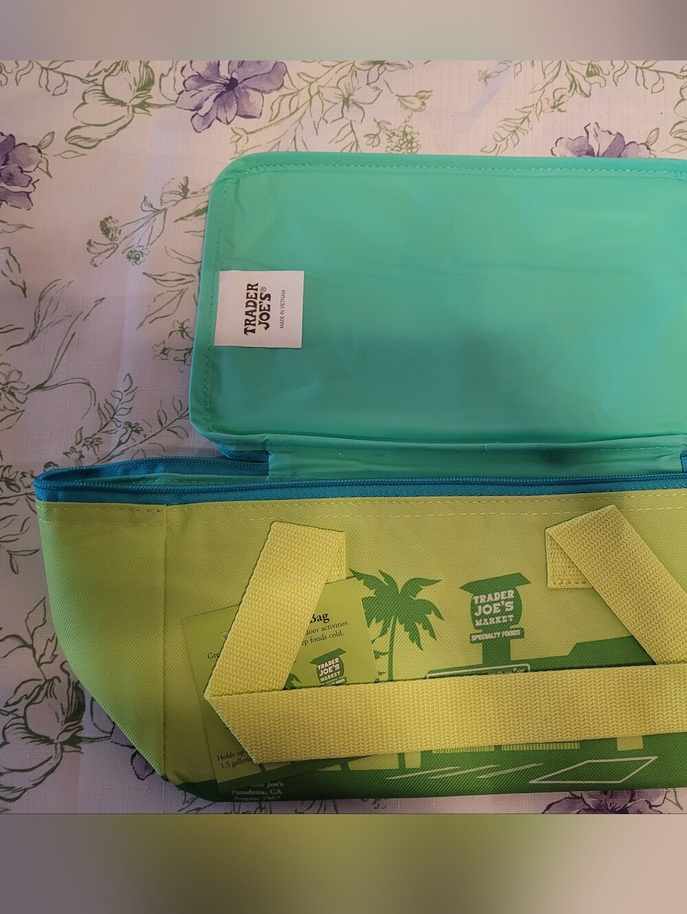 Trader Joes Mini Insulated Lime Green